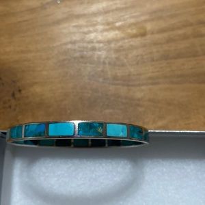 Silpada silver bracelet turquoise